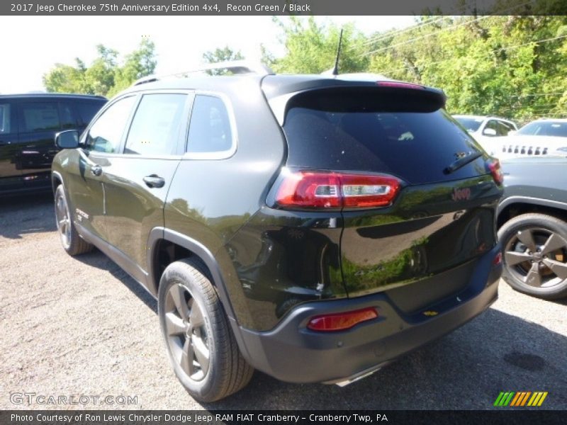 Recon Green / Black 2017 Jeep Cherokee 75th Anniversary Edition 4x4