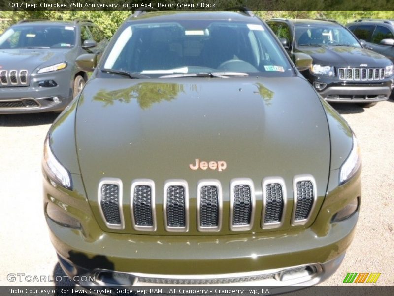 Recon Green / Black 2017 Jeep Cherokee 75th Anniversary Edition 4x4