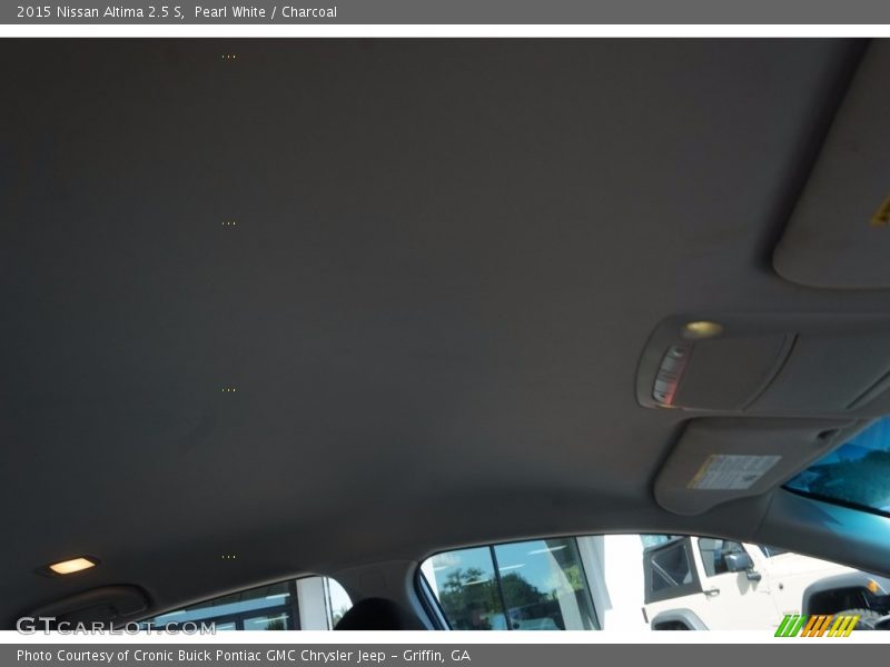 Pearl White / Charcoal 2015 Nissan Altima 2.5 S