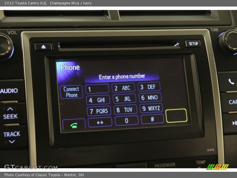Champagne Mica / Ivory 2013 Toyota Camry XLE