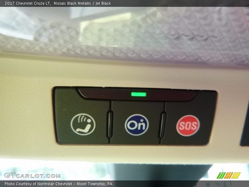 Mosaic Black Metallic / Jet Black 2017 Chevrolet Cruze LT
