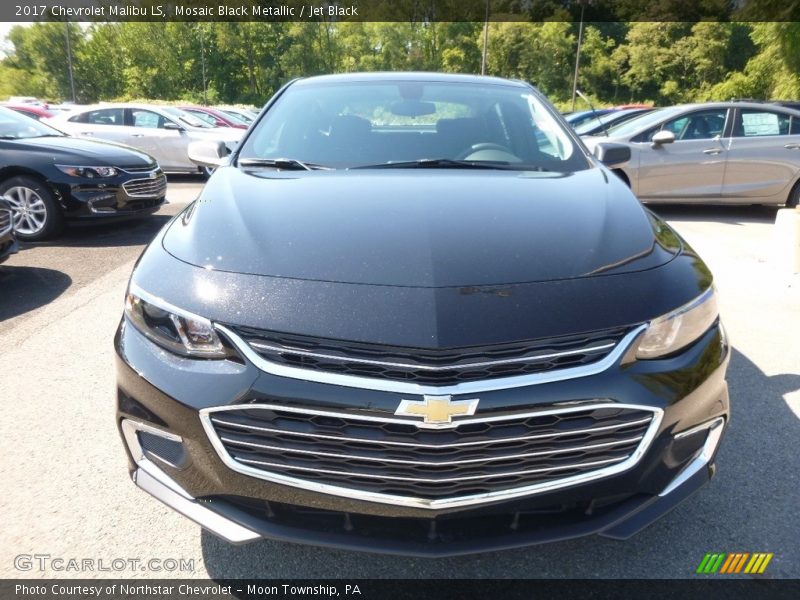 Mosaic Black Metallic / Jet Black 2017 Chevrolet Malibu LS