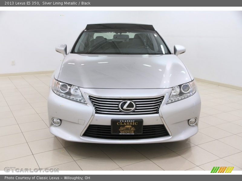 Silver Lining Metallic / Black 2013 Lexus ES 350