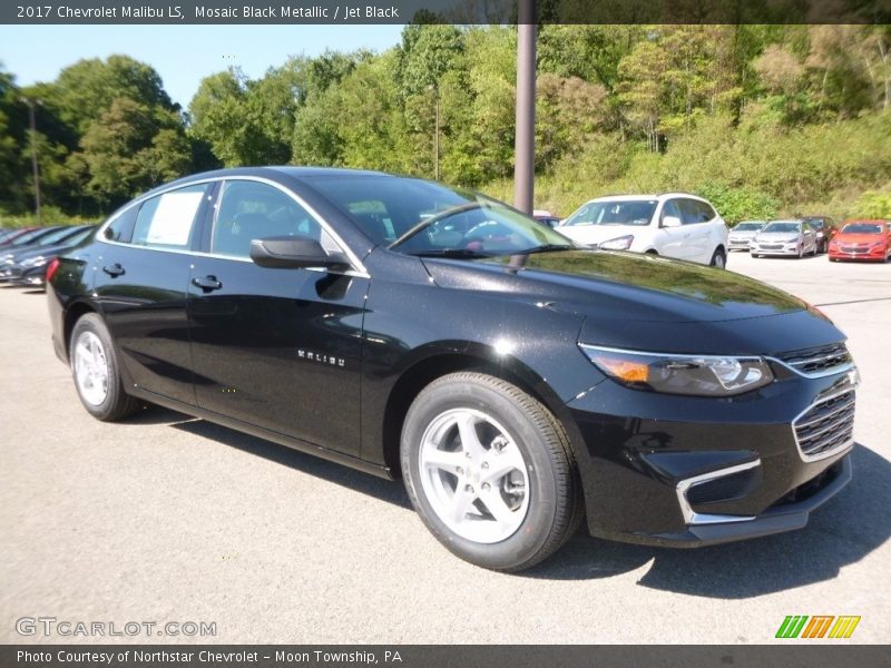 Mosaic Black Metallic / Jet Black 2017 Chevrolet Malibu LS
