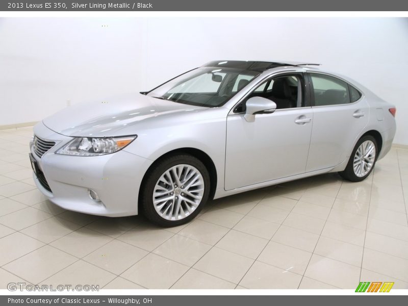 Silver Lining Metallic / Black 2013 Lexus ES 350