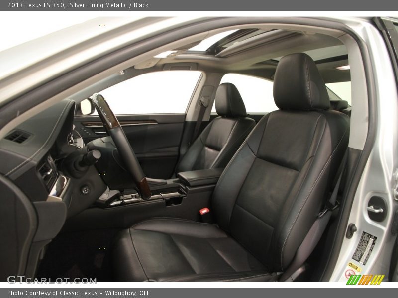 Silver Lining Metallic / Black 2013 Lexus ES 350