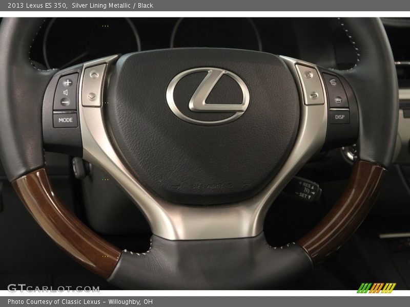 Silver Lining Metallic / Black 2013 Lexus ES 350