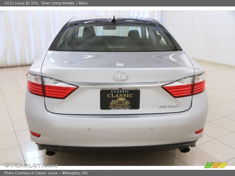 Silver Lining Metallic / Black 2013 Lexus ES 350