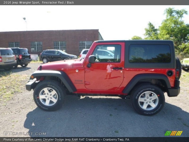 Firecracker Red / Black 2016 Jeep Wrangler Sport