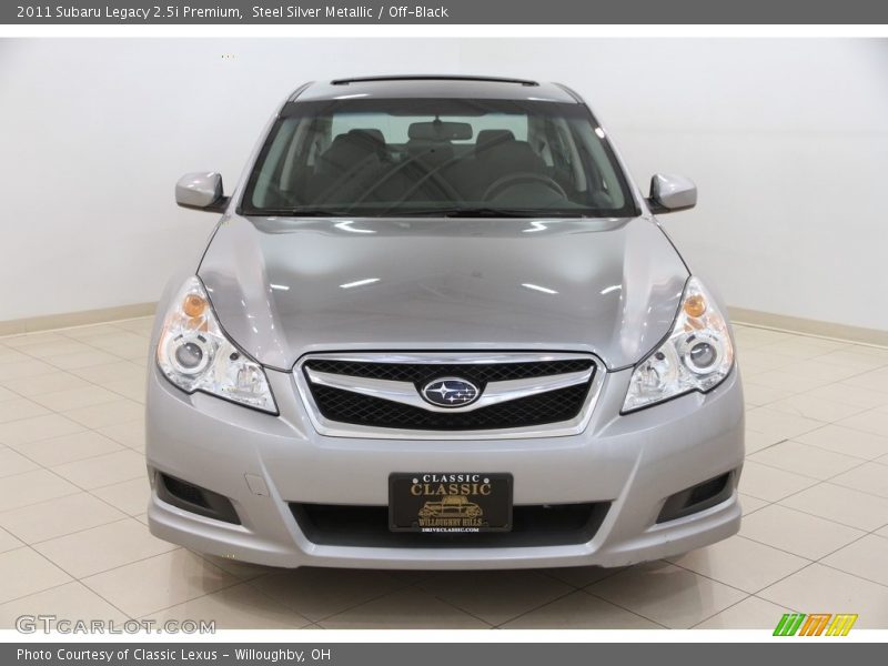 Steel Silver Metallic / Off-Black 2011 Subaru Legacy 2.5i Premium