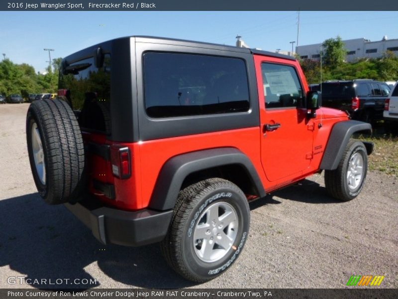 Firecracker Red / Black 2016 Jeep Wrangler Sport