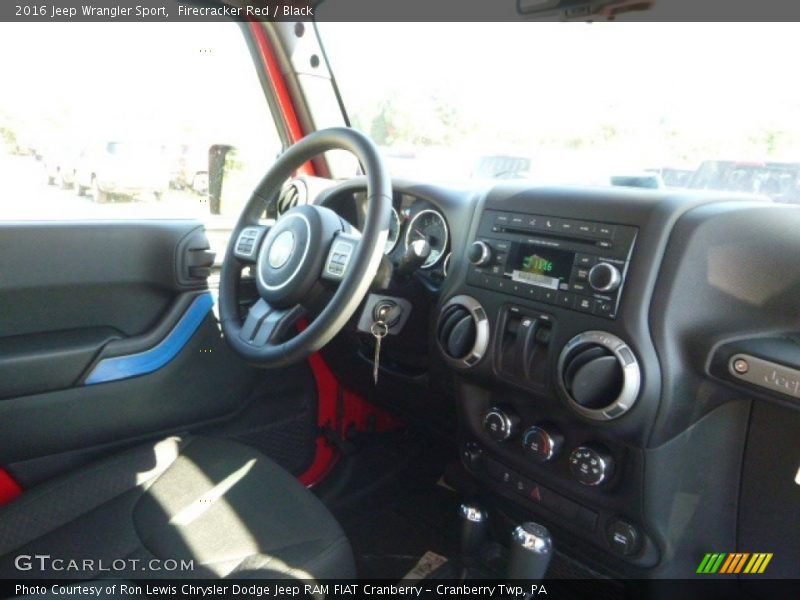 Firecracker Red / Black 2016 Jeep Wrangler Sport