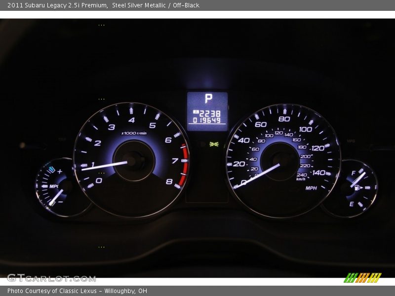 Steel Silver Metallic / Off-Black 2011 Subaru Legacy 2.5i Premium