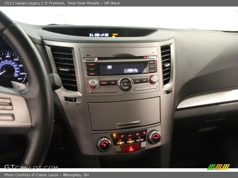 Steel Silver Metallic / Off-Black 2011 Subaru Legacy 2.5i Premium