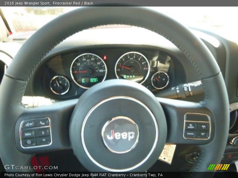 Firecracker Red / Black 2016 Jeep Wrangler Sport