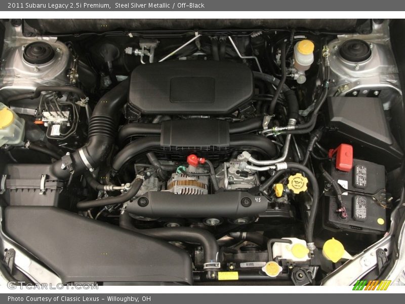Steel Silver Metallic / Off-Black 2011 Subaru Legacy 2.5i Premium