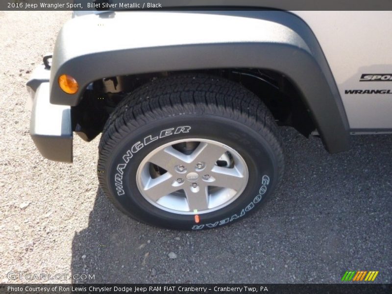 Billet Silver Metallic / Black 2016 Jeep Wrangler Sport