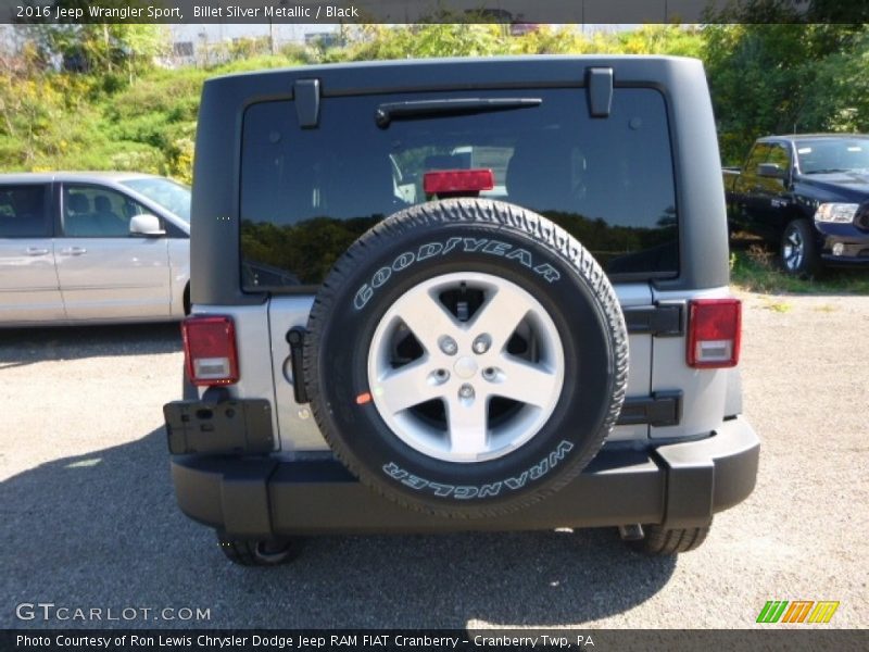 Billet Silver Metallic / Black 2016 Jeep Wrangler Sport