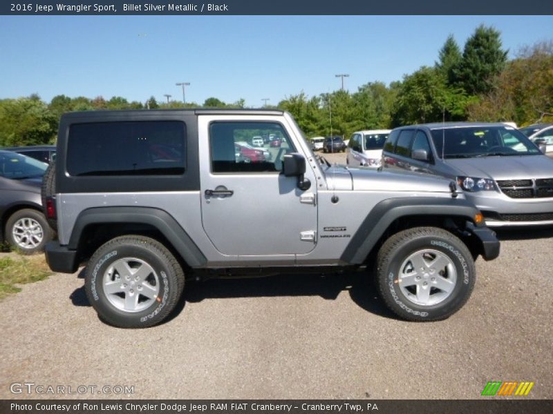 Billet Silver Metallic / Black 2016 Jeep Wrangler Sport