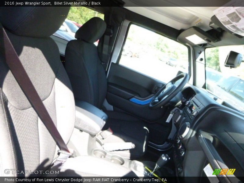 Billet Silver Metallic / Black 2016 Jeep Wrangler Sport