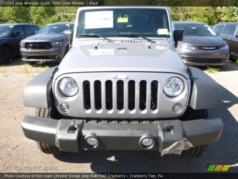 Billet Silver Metallic / Black 2016 Jeep Wrangler Sport