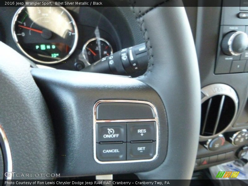 Billet Silver Metallic / Black 2016 Jeep Wrangler Sport