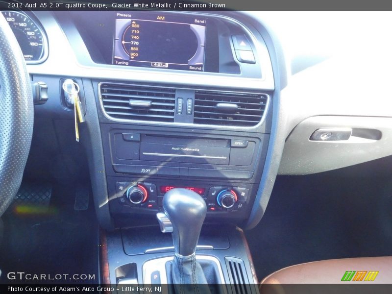 Glacier White Metallic / Cinnamon Brown 2012 Audi A5 2.0T quattro Coupe