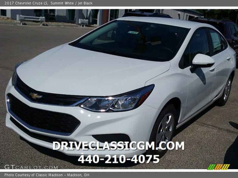 Summit White / Jet Black 2017 Chevrolet Cruze LS