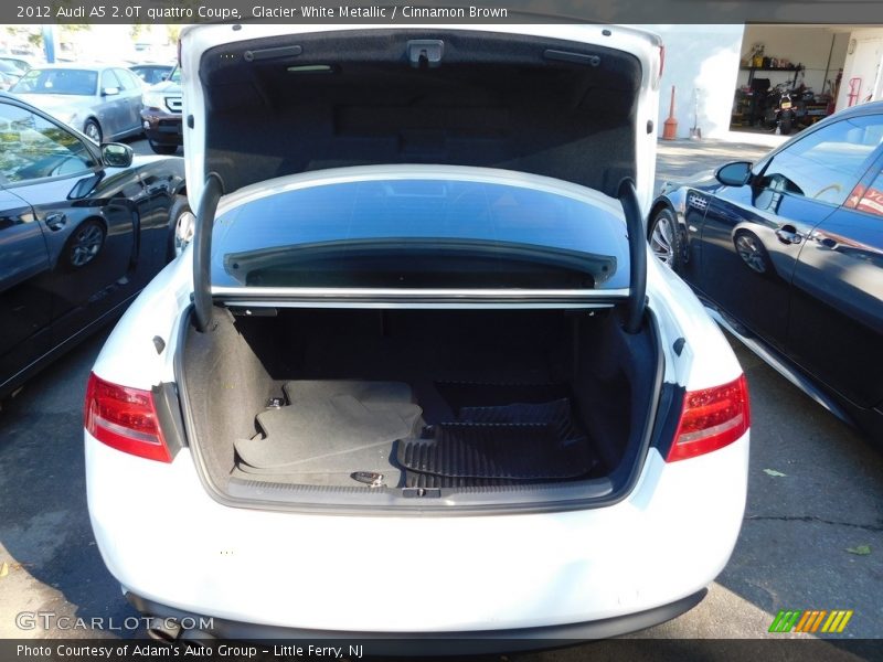 Glacier White Metallic / Cinnamon Brown 2012 Audi A5 2.0T quattro Coupe