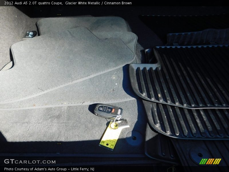 Glacier White Metallic / Cinnamon Brown 2012 Audi A5 2.0T quattro Coupe