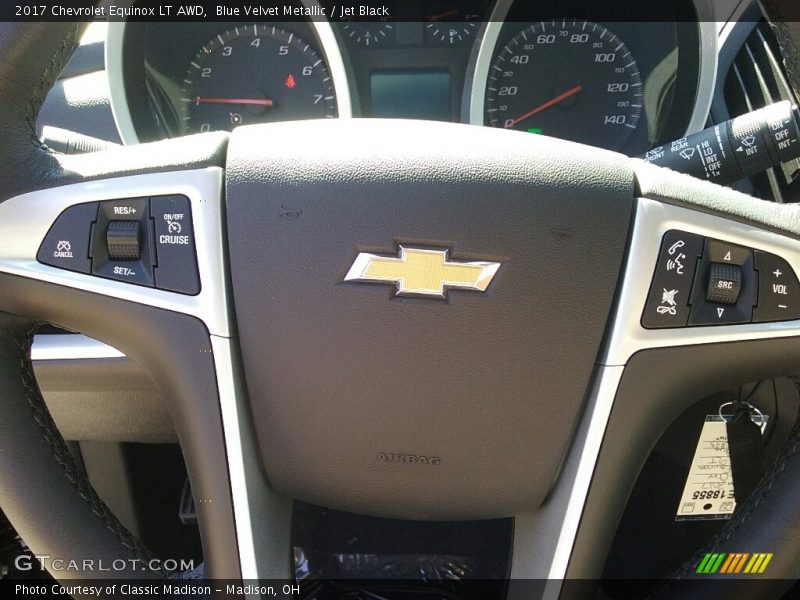 Blue Velvet Metallic / Jet Black 2017 Chevrolet Equinox LT AWD