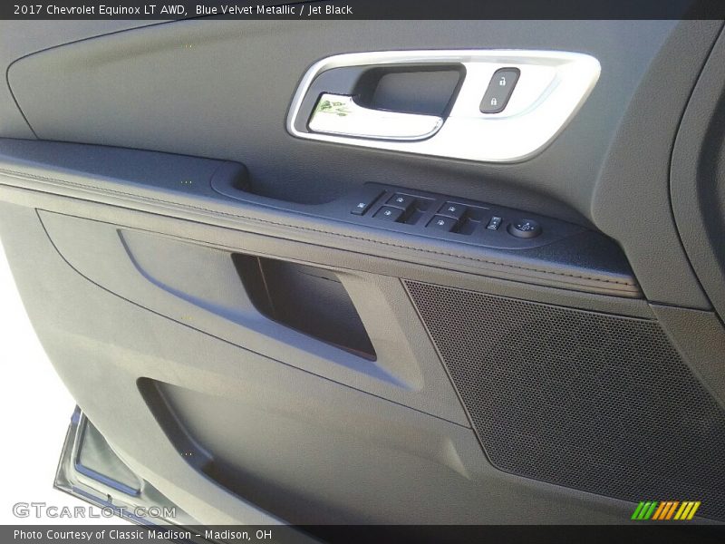 Blue Velvet Metallic / Jet Black 2017 Chevrolet Equinox LT AWD