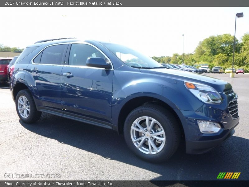 Patriot Blue Metallic / Jet Black 2017 Chevrolet Equinox LT AWD