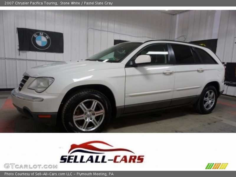 Stone White / Pastel Slate Gray 2007 Chrysler Pacifica Touring