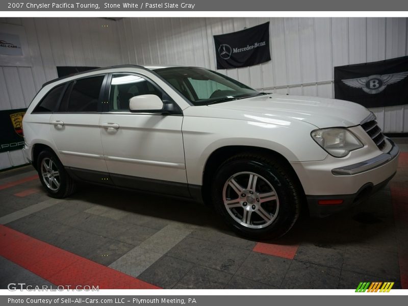 Stone White / Pastel Slate Gray 2007 Chrysler Pacifica Touring