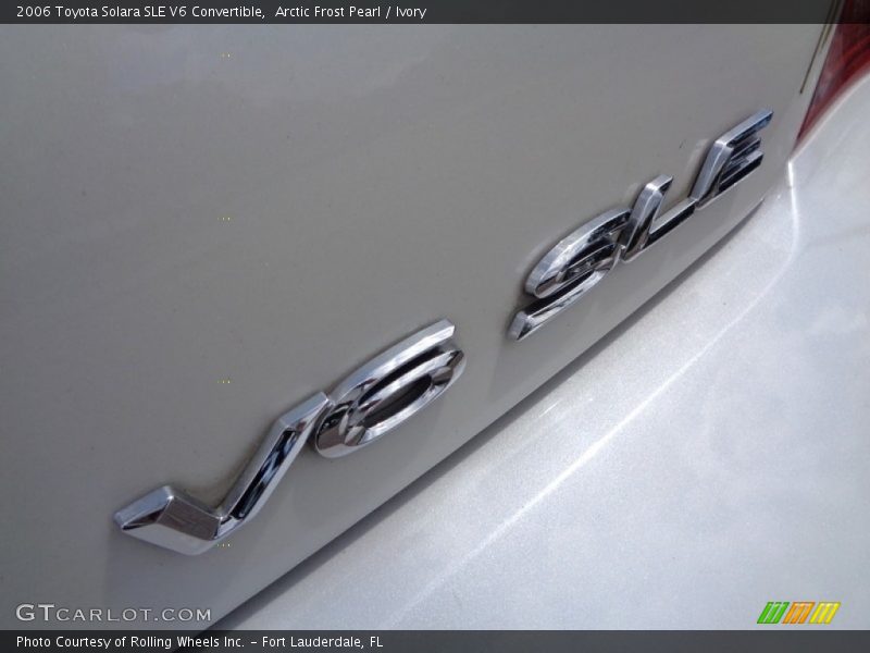 Arctic Frost Pearl / Ivory 2006 Toyota Solara SLE V6 Convertible
