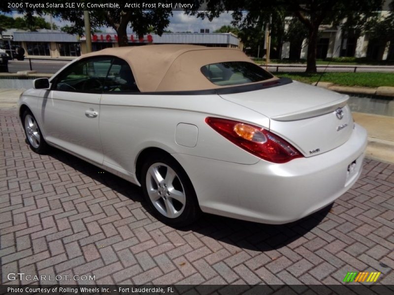 Arctic Frost Pearl / Ivory 2006 Toyota Solara SLE V6 Convertible