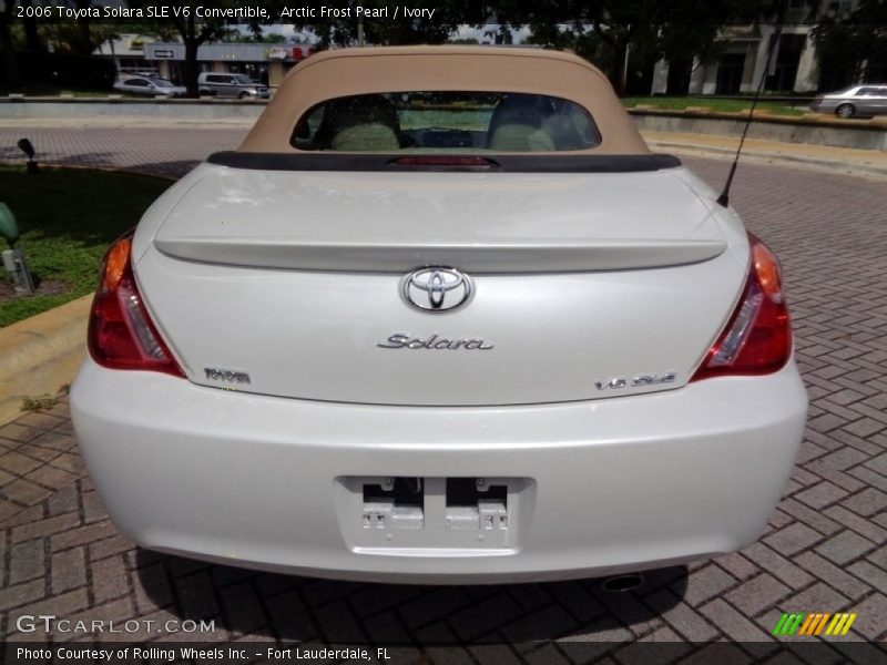 Arctic Frost Pearl / Ivory 2006 Toyota Solara SLE V6 Convertible