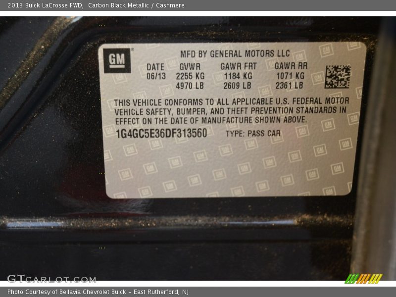 Carbon Black Metallic / Cashmere 2013 Buick LaCrosse FWD