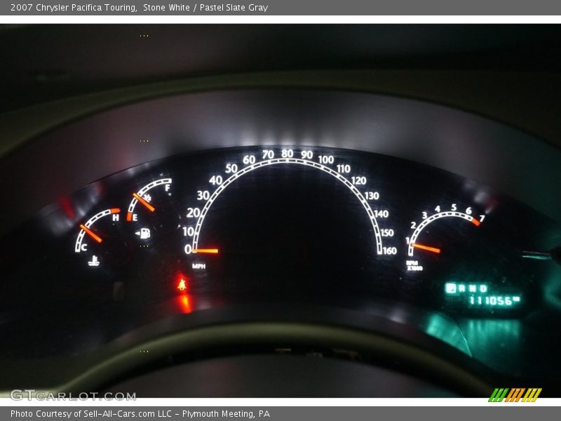 Stone White / Pastel Slate Gray 2007 Chrysler Pacifica Touring