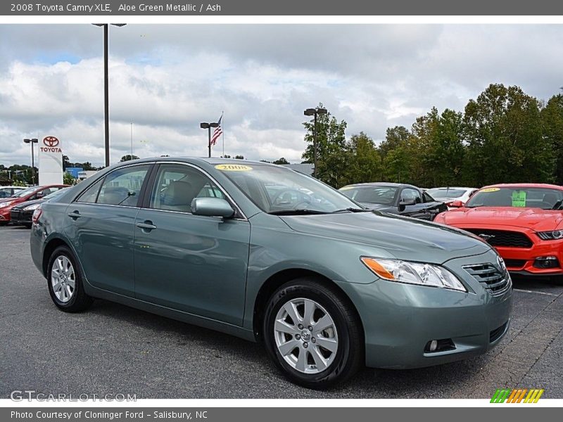 Aloe Green Metallic / Ash 2008 Toyota Camry XLE