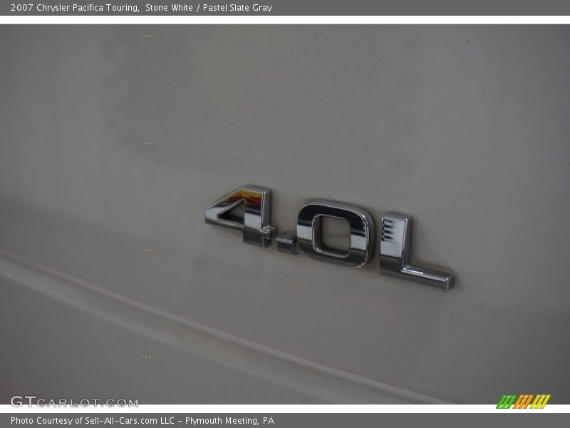 Stone White / Pastel Slate Gray 2007 Chrysler Pacifica Touring