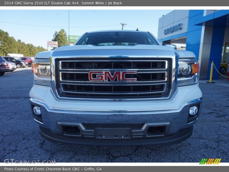 Summit White / Jet Black 2014 GMC Sierra 1500 SLT Double Cab 4x4
