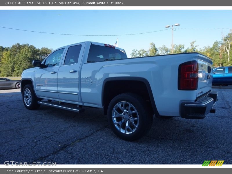Summit White / Jet Black 2014 GMC Sierra 1500 SLT Double Cab 4x4