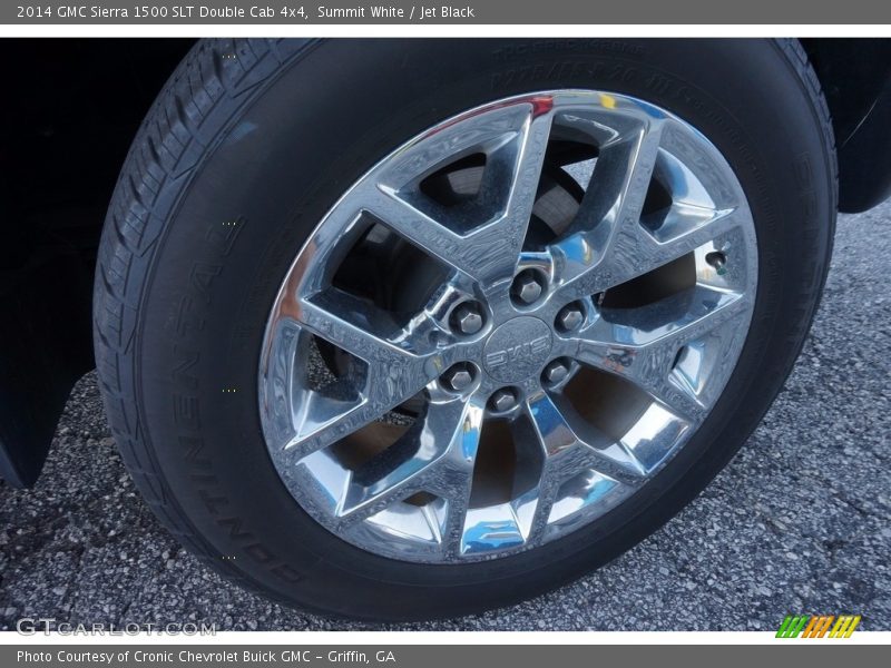 Summit White / Jet Black 2014 GMC Sierra 1500 SLT Double Cab 4x4