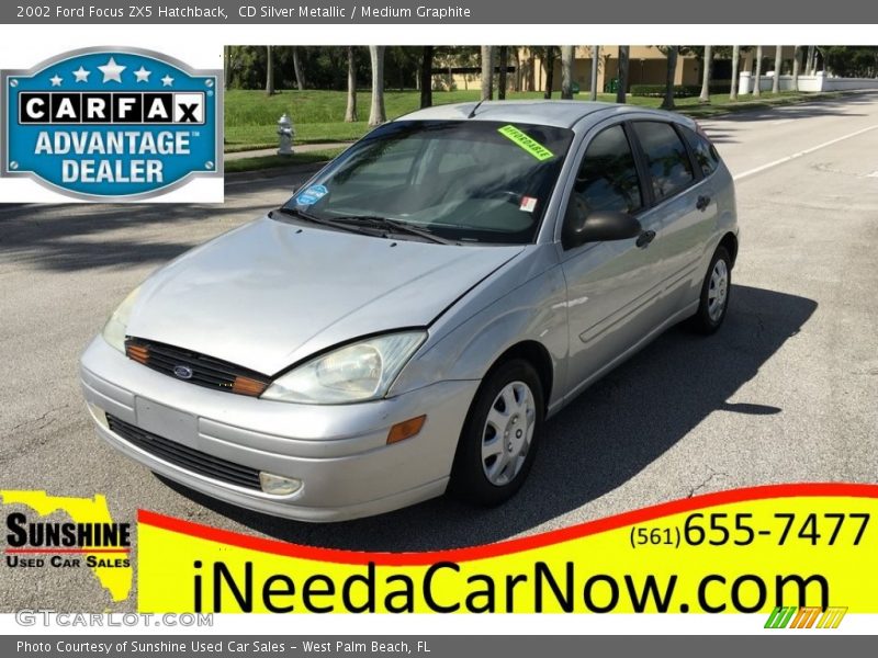 CD Silver Metallic / Medium Graphite 2002 Ford Focus ZX5 Hatchback