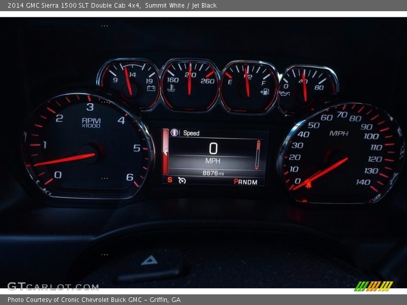 Summit White / Jet Black 2014 GMC Sierra 1500 SLT Double Cab 4x4