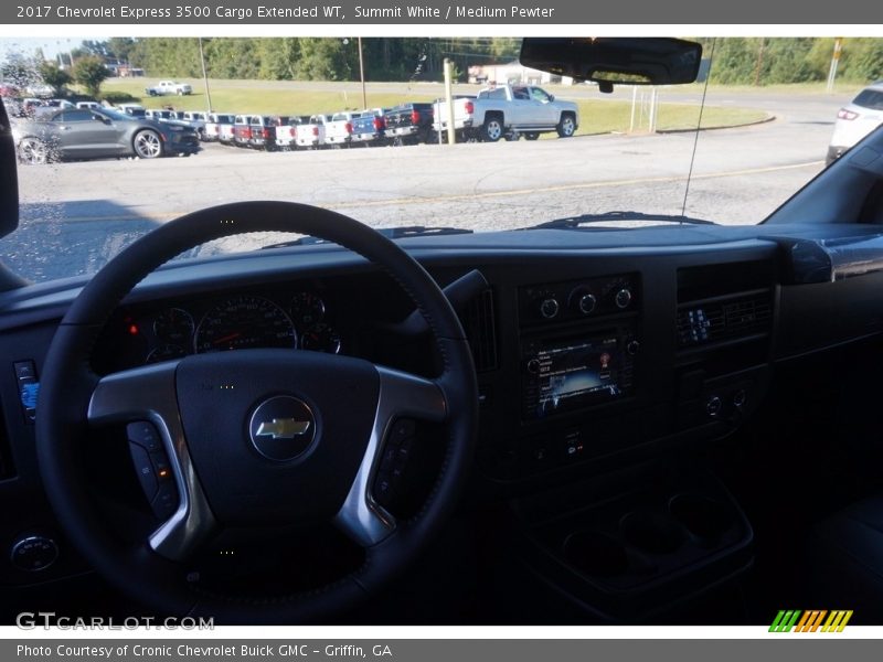 Summit White / Medium Pewter 2017 Chevrolet Express 3500 Cargo Extended WT