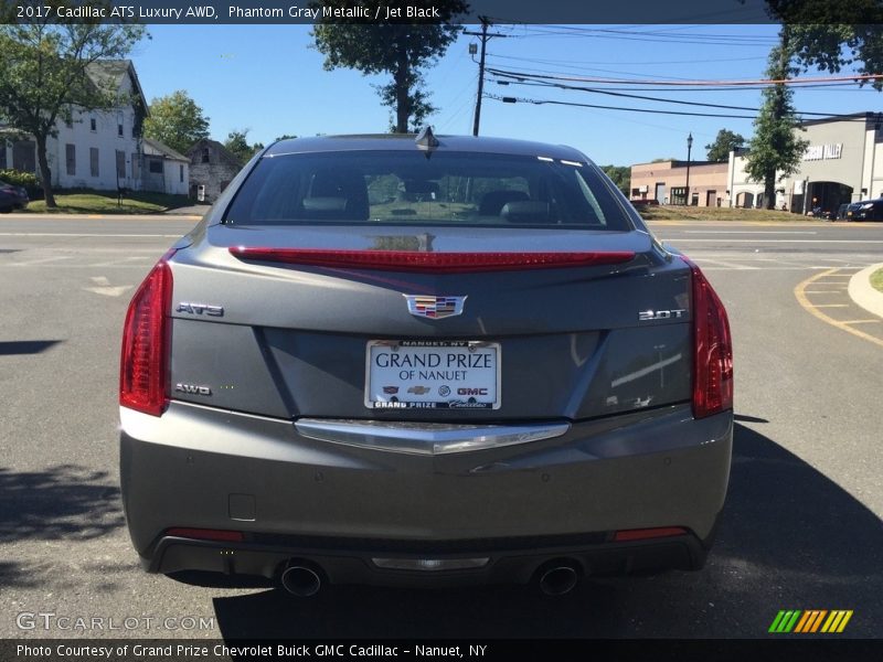 Phantom Gray Metallic / Jet Black 2017 Cadillac ATS Luxury AWD