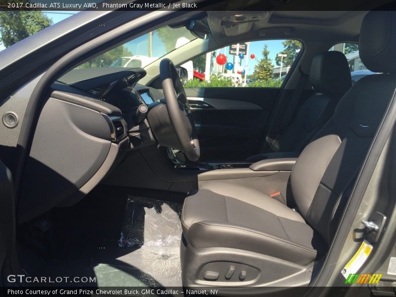 Phantom Gray Metallic / Jet Black 2017 Cadillac ATS Luxury AWD